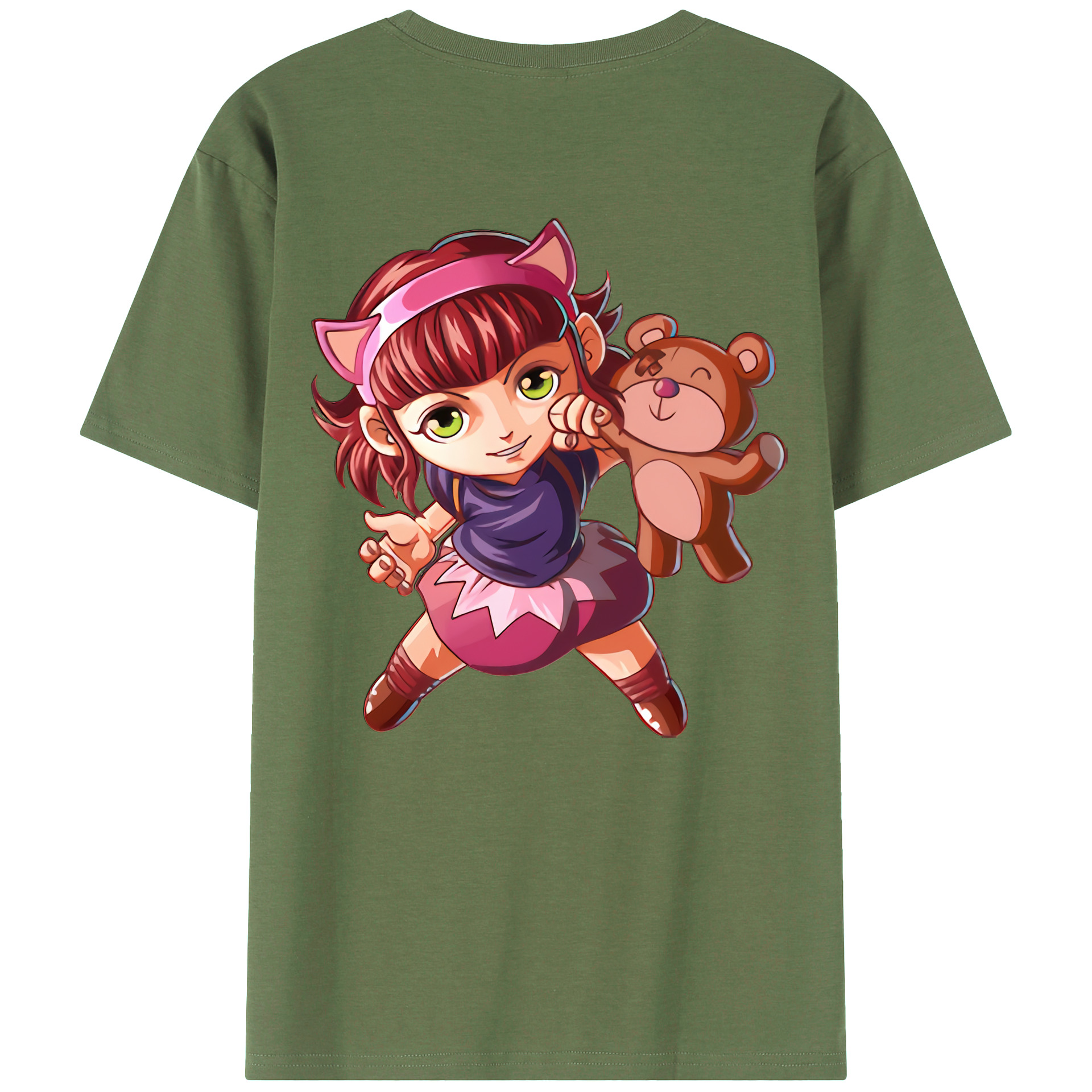 （画像用） リーグ・オブ・レジェンド League of Legends LOL 綿100％ メンズ半袖Tシャツ（バックプリント） 通気性